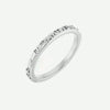 Left Oblique View of Sterling Silver FNF Christian Ring For Women