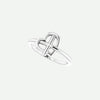 Left Oblique View of Sterling Silver FAITH Christian Ring For Women