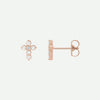 Mixed View of Rose Gold DEVOTED Christian Earrings For Women