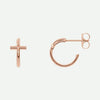 Mixed View of Rose Gold THRIVE Christian Earrings For Women