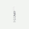 Oblique View of Sterling Silver  FAITH Christian Pendant For Women