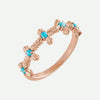 Right Oblique View of Rose Gold ENDURE Christian Ring For Women