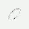 Right Oblique View of Sterling Silver GRACE Christian Ring For Women 1.1 mm