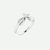 Right Oblique View of White Gold INFINITE LOVE Christian Ring For Women