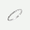 Right Oblique View of White Gold PATIENCE Christian Ring For Women