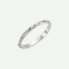 Right Oblique View of White Gold TRUST Christian Ring For Women