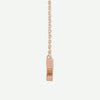 Side View of Rose Gold HOLY SPIRIT Christian Necklace For Women