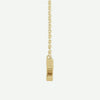 Side View of Yellow Gold HOLY SPIRIT Christian Necklace For Women