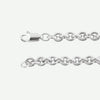Side View of CABLE MAX Sterling Silver Chain For Women