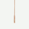 Side View of Rose Gold BELIEVE Christian Necklace For Women
