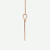 Side View of Rose Gold BLESSED Christian Necklace for Women