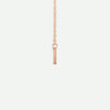 Side View of Rose Gold GREATER Christian Necklace for Women