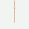 Side View Of Rose Gold SIMPLICITÉ Christian Necklace For Women