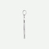 Side view of sterling silver Ichthys Christian pendant for women – elegant fish symbol in profile