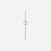 Side view of sterling silver PIERCED ‘E’ Christian necklace from Glor-e – timeless women’s jewelry expressing purity and faith