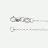 Side View of Sterling Silver ROLO Chain For Women