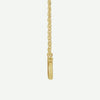 Side View of Yellow Gold FAITHFULLY Christian Necklace For Women