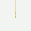 Side View of Yellow Gold GREATER Christian Necklace for Women