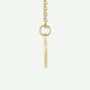 Side View of Yellow Gold ICHTUS Christian Necklace For Women