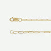 Side View of Yellow Gold LINKED Christian Necklace For Women