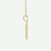 Side View of Yellow Gold PINNACLE Christian Necklace For Women