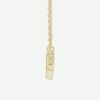 Side View of Yellow Gold PRAY Christian Necklace For Women