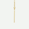 Side View Of Yellow Gold SIMPLICITÉ Christian Necklace For Women