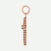 Side View of 1.5 mm Rose Gold DÉLIVRÉE Christian Pendant For Women