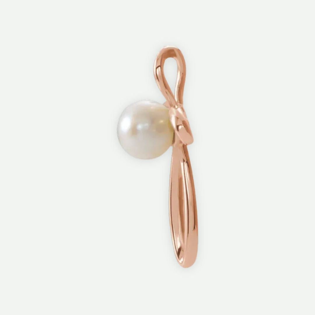 Side View of Rose Gold DISCERNMENT Christian Pendant For Women