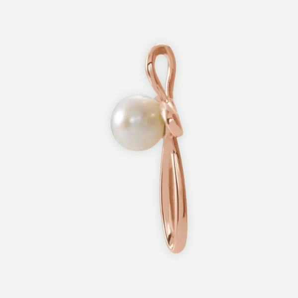 Side View of Rose Gold DISCERNMENT Christian Pendant For Women