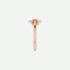 Side View of Rose Gold INFINITE LOVE Christian Ring For Women