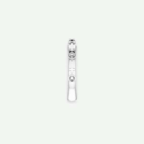 Side View of Sterling Silver GRACE Christian Ring For Women 1.7 mm