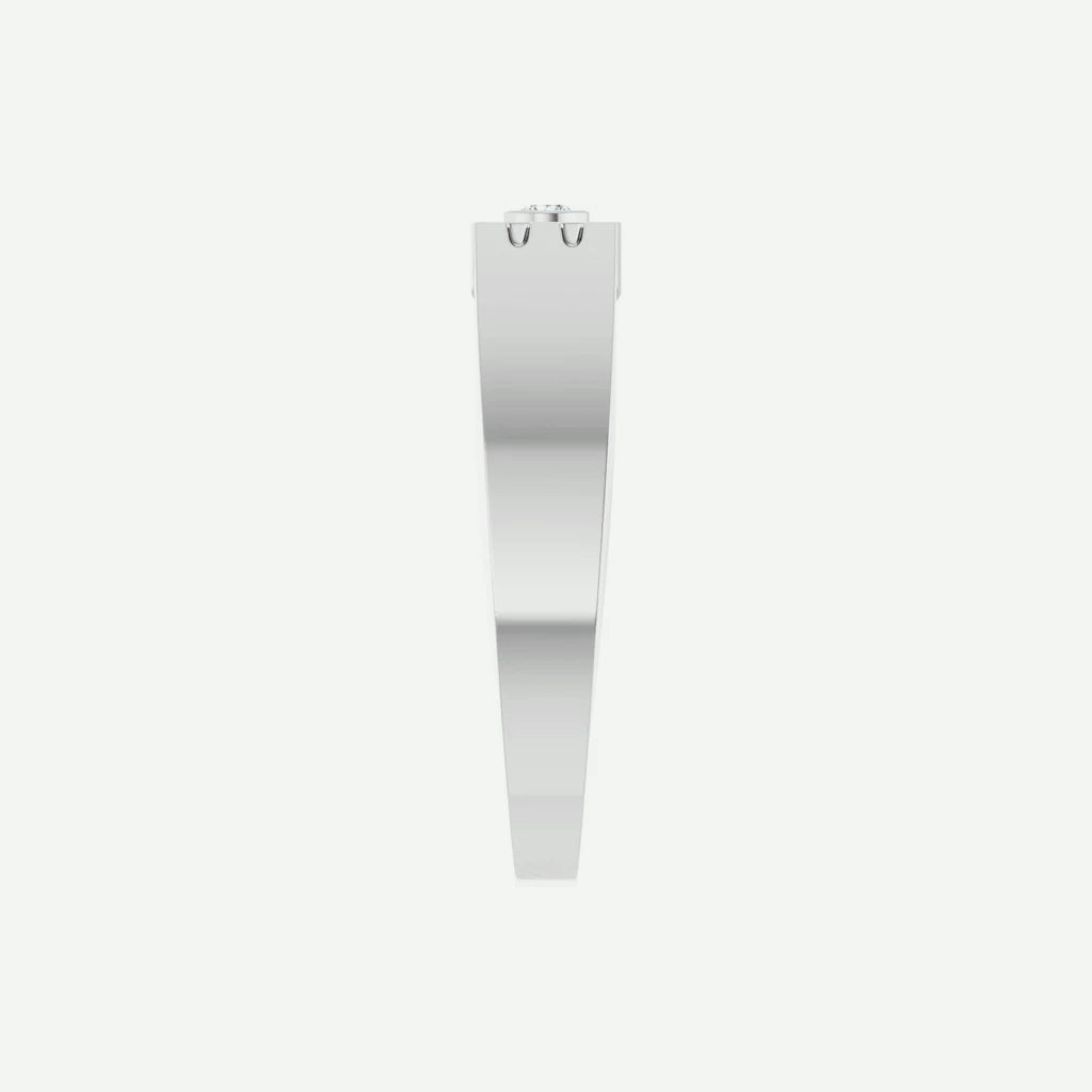 Side View of Sterling Silver LOVE Christian Ring For Women