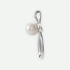 Side View of White Gold DISCERNMENT Christian Pendant For Women
