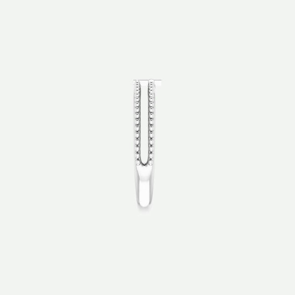 Side View of White Gold TIMELESS Christian Ring For Women