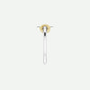 Side View of White & Yellow Gold INFINITE LOVE Christian Ring For Women