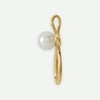 Side View of Yellow Gold DISCERNMENT Christian Pendant For Women