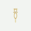 Side View of Yellow Gold PERFECT LOVE Christian Ring For Women