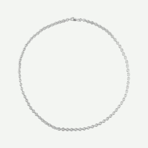 Top View of CABLE MAX Sterling Silver Chain For Women