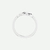 Top View of Sterling Silver INFINITE LOVE Christian Ring For Women
