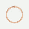Top View of Rose Gold FAITHFUL Christian Ring For Women