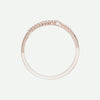 Top View of Rose Gold FREEDOM Christian Ring For Women