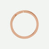 Top View of Rose Gold HUGGED Christian Ring For Women