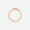 Top View of Rose Gold INFINITE LOVE Christian Ring For Women