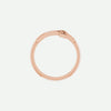 Top View of Rose Gold PERPÉTUEL Christian Ring For Women