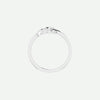Top View of Sterling Silver FAITH Christian Ring For Women