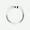 Top View of Sterling Silver LOVE Christian Ring For Women