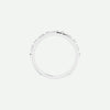 Top View of White Gold GRACE Christian Ring For Women 1.1 mm