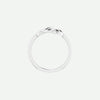 Top View of White Gold INFINITE LOVE Christian Ring For Women