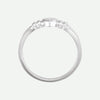 Top View of White Gold INNOCENCE Christian Ring For Women